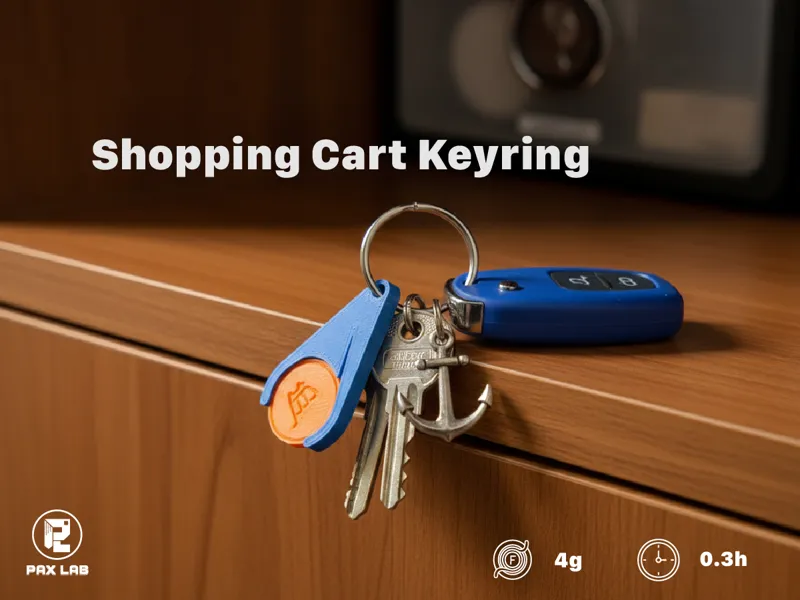 [UK 1£] No Coin? No Prob! Shopping Cart Keyring