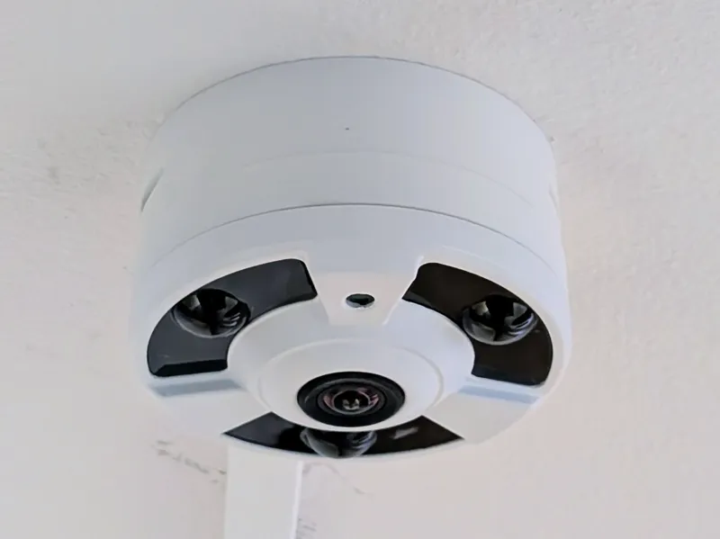 Fisheye camera - ceiling wiring cover