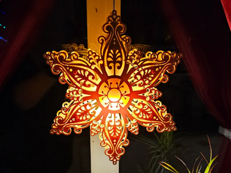 Advent Star / Snowflake Lampshade Adventsstjärna