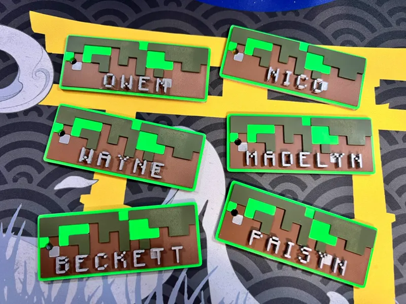 Minecraft Bag Tag