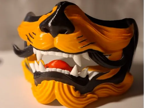 Masque oni tigre