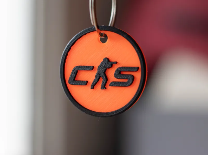 Counter Strike Logo Keychain