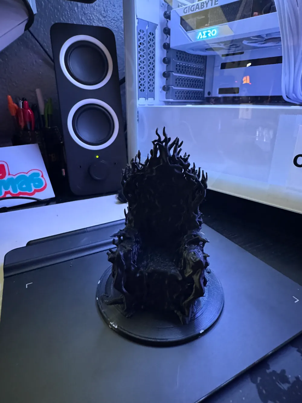 زينة المنفى القديمة المصنوعة يدويًا، تصميم خاص، تمثال مخلوق قوي مجنح عملاق