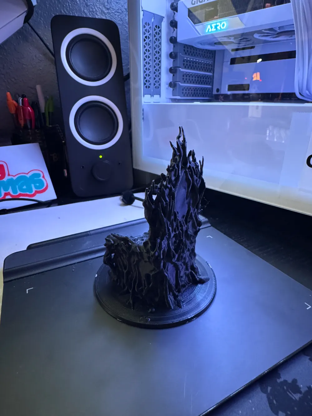 زينة المنفى القديمة المصنوعة يدويًا، تصميم خاص، تمثال مخلوق قوي مجنح عملاق