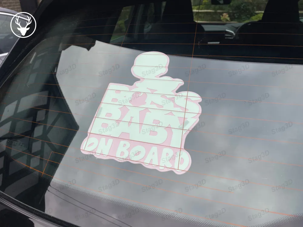 Baby Boss On Board Car Decal - Cute And Funny Baby In Car Decal For - Foto 6