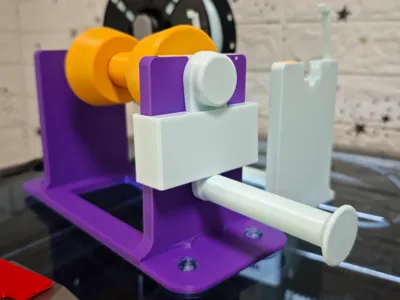 Simple Hand-Crank Filament Spool Rewinder V5