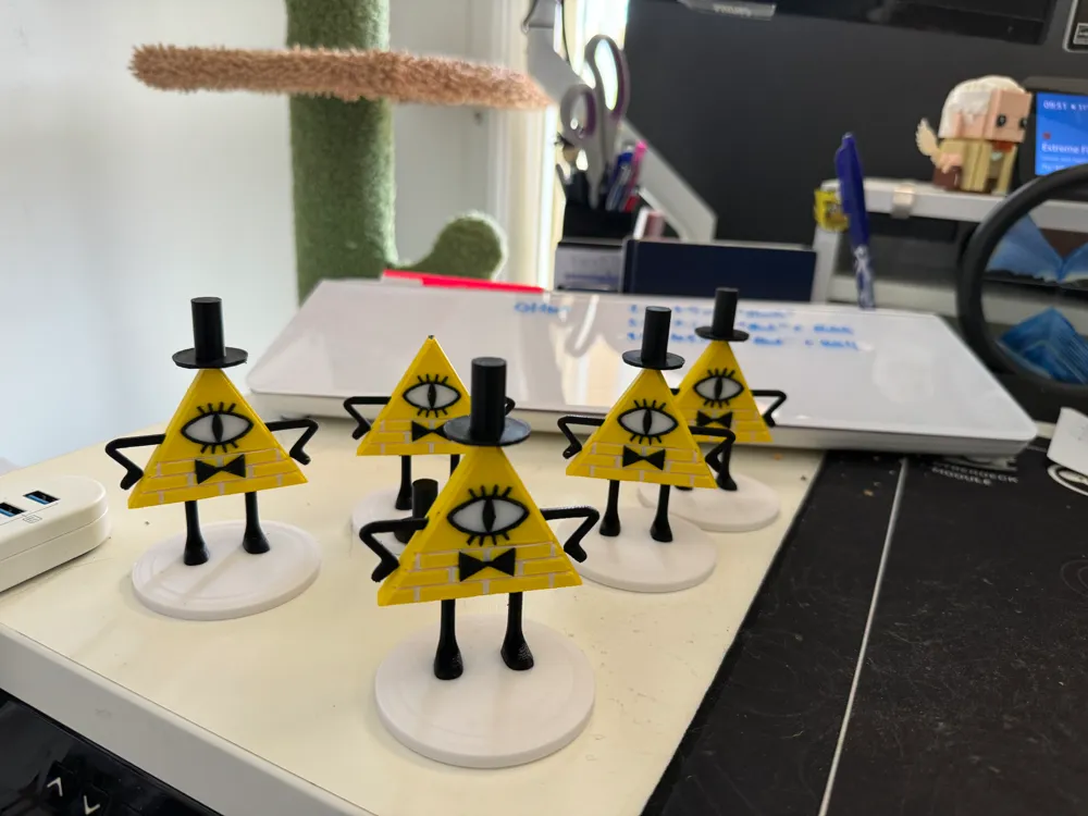 Gravity Falls - Bill Cipher Figurine Remixed by vidguide - MakerWorld