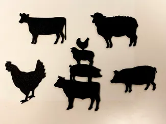 Farm Animals Silhouette
