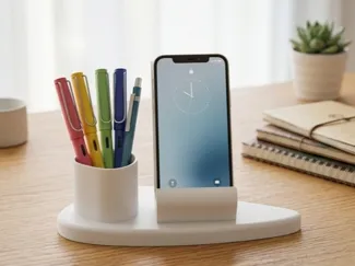 DeskMate — Phone Stand & Pen Holder Organizer