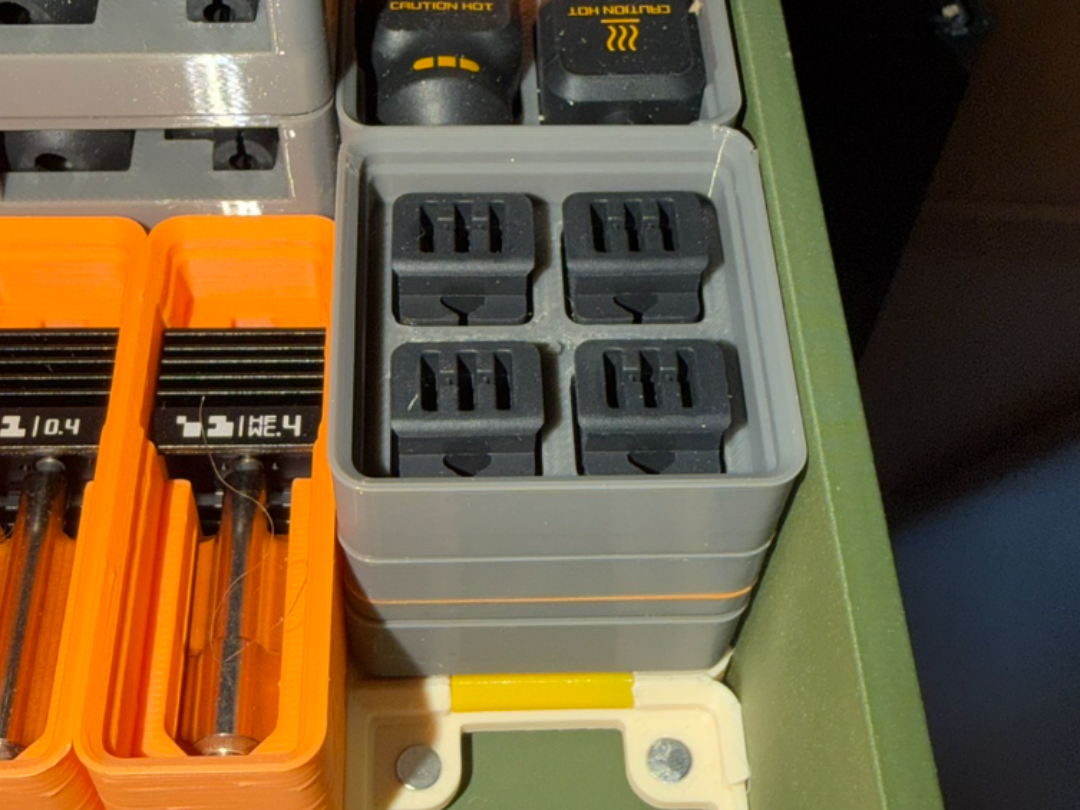 P2S (P2 Series) Nozzle Wiping Pads Gridfinity Bin