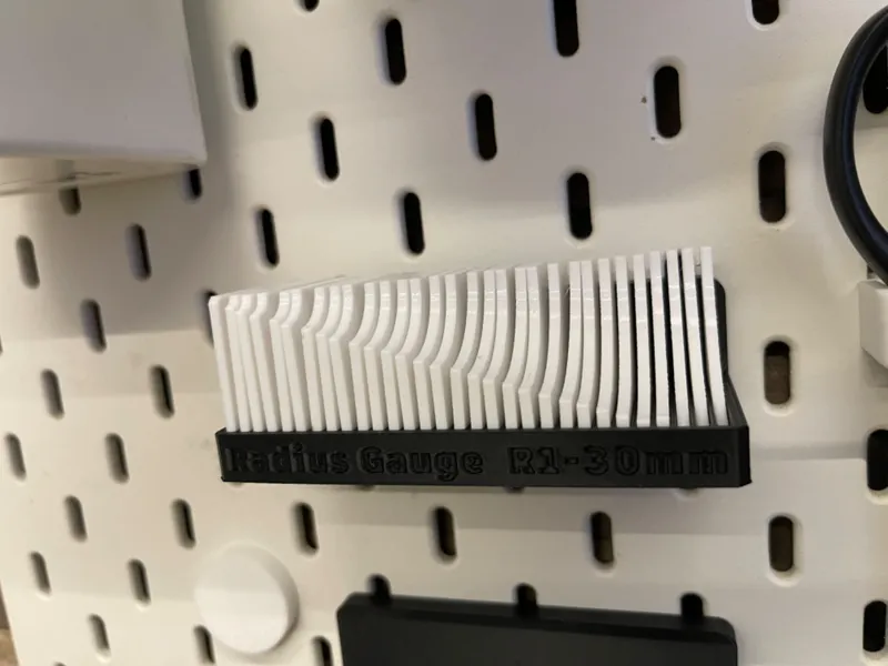 Radius gauge holder for IKEA Skadis 圆角测量工具及支架宜家洞洞板