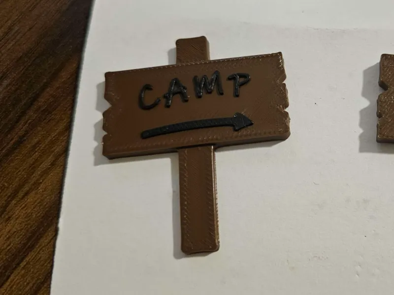Camp Sign - Cup Cake Pick