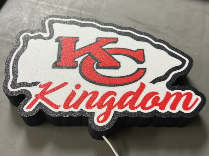 Kansas City Chiefs Kingdom LED Lightbox