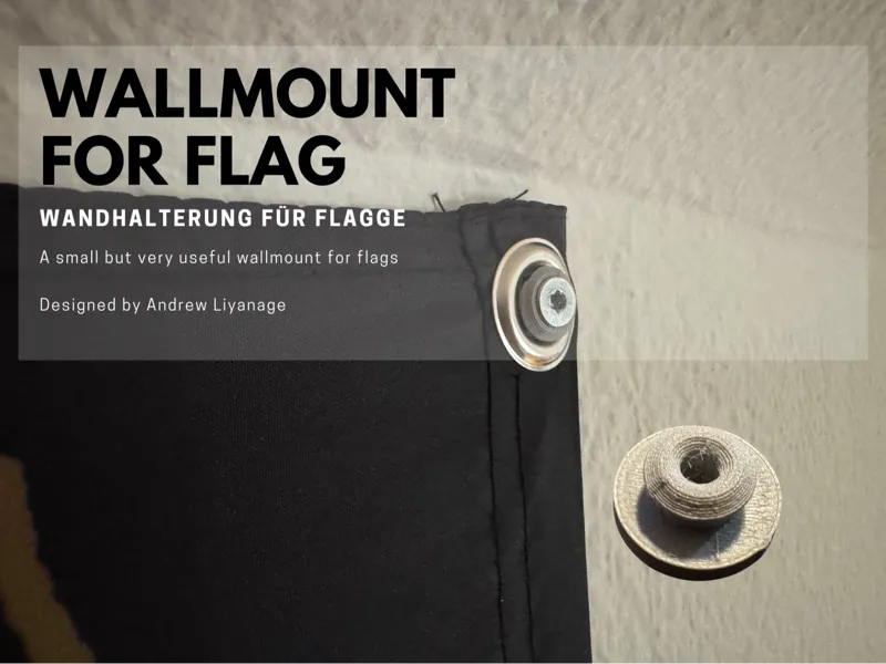 Flag wallmount clip
