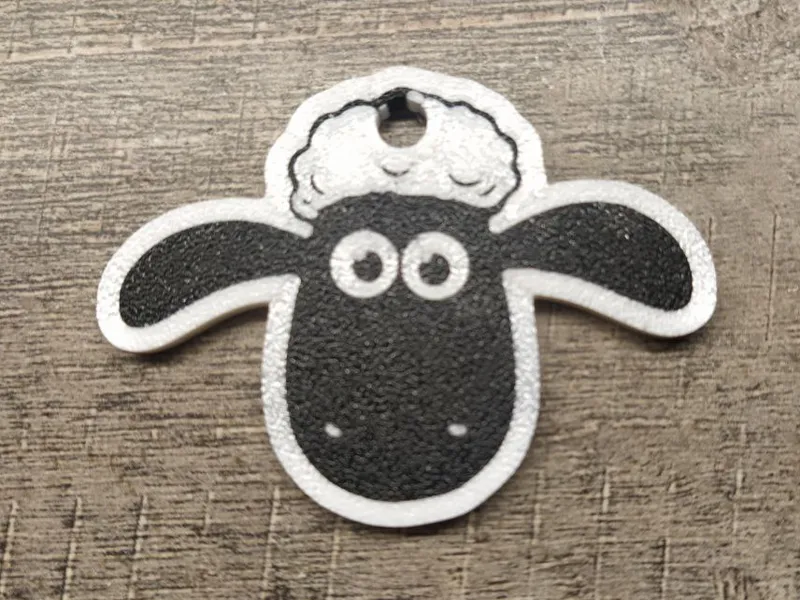 Shaun the sheep keychain