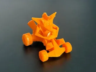 Crash Team Racing Low Poly - Crash Bandicoot