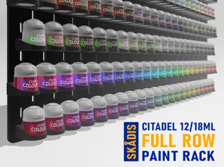 Paint Rack for Citadel 12/18ml - Skadis Full Rows