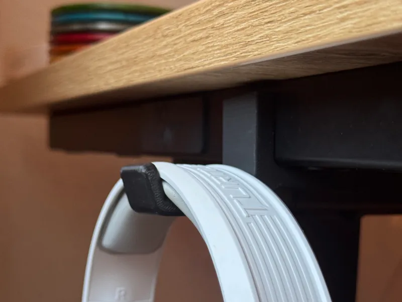 Headset holder clamp connection