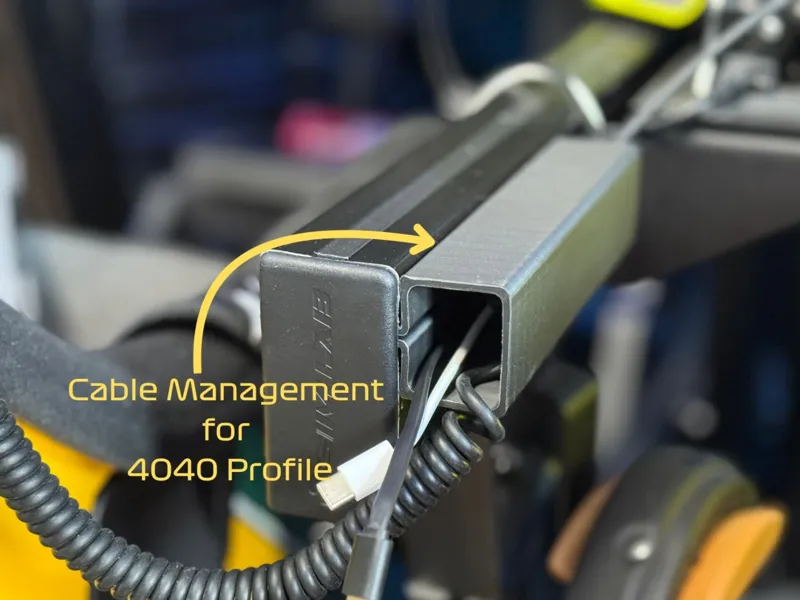 Simracing Cable Management for 4040 Profile