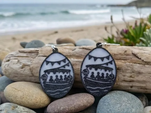 Pendientes "Os Caneiros"