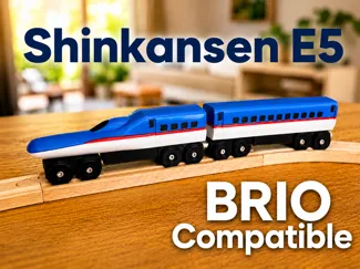Shinkansen Toy Train – BRIO / IKEA Compatible 