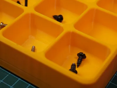magnetic tray to hold loose parts
