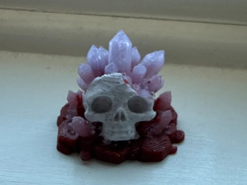 Weathered Crystallized Skull 