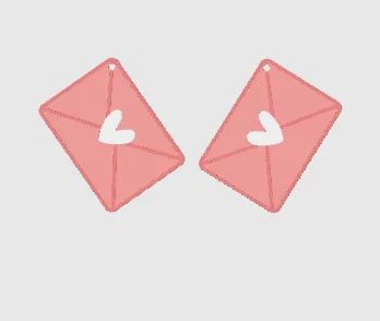 Love Letter Valentines Day Earrings view 3
