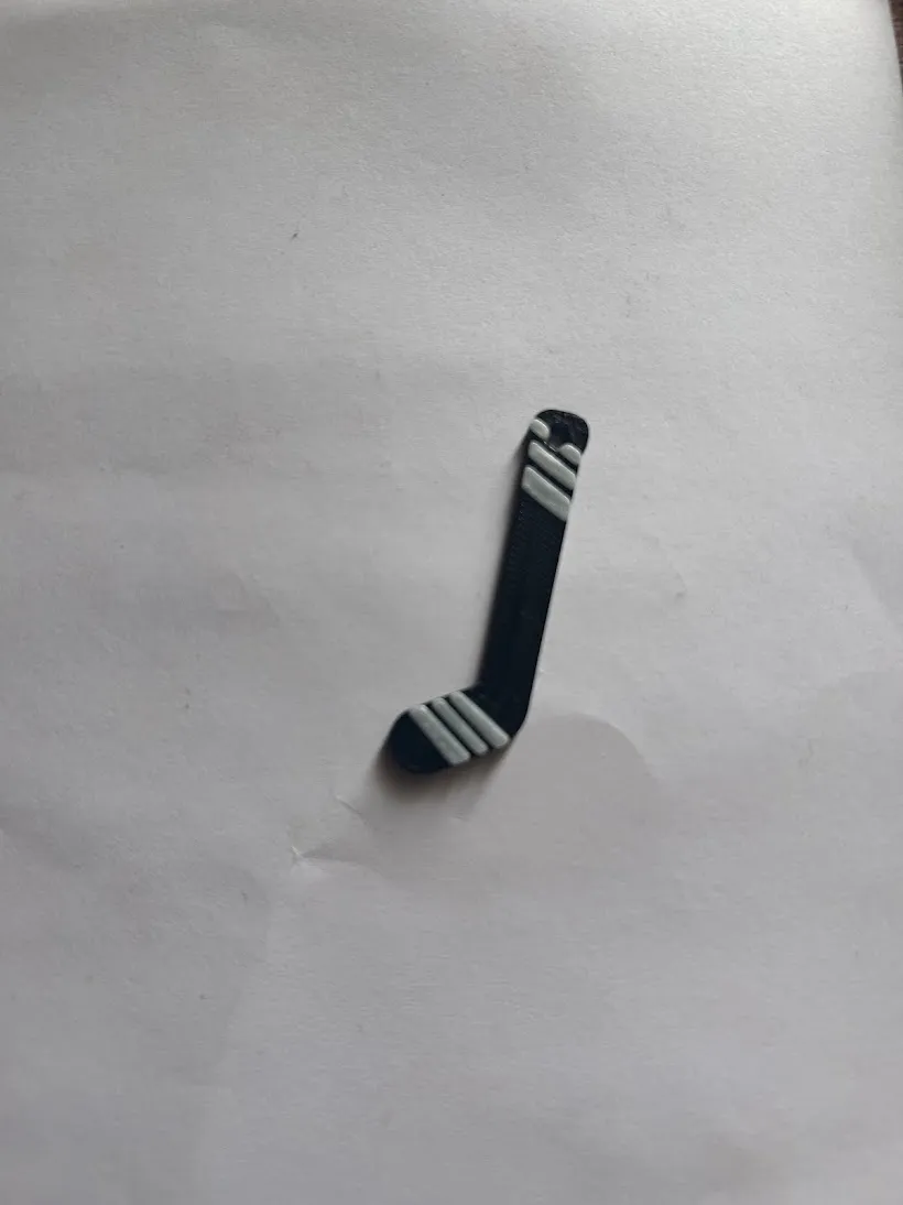 Hockey Stick Earring/Keychain view 3