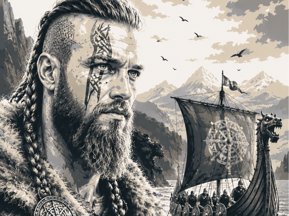 Viking Warrior – Epic Portrait EASY  PRINT