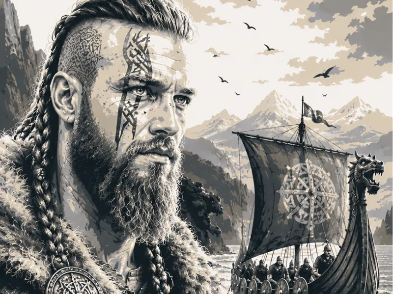 Viking Warrior – Epic Portrait EASY  PRINT