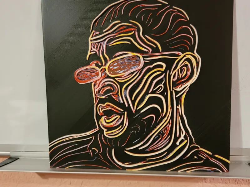 Bad Bunny Chroma Canvas