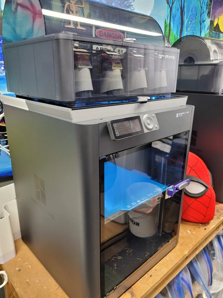 Bambu Low AMS Riser with LEDs - Free 3D Print Model - MakerWorld