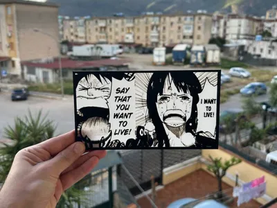 Nico Robin I Want To Live Panel Manga- One Piece