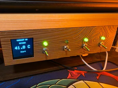 Desktop USB Switchbox + ESP32-C3 Display
