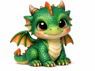 Flexi Baby dragon Painting 