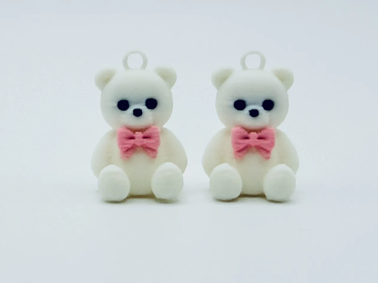 Cute Teddy Bear Earrings - Kawaii Gift Charm Pair view 2