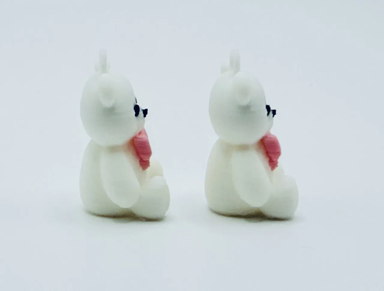 Cute Teddy Bear Earrings - Kawaii Gift Charm Pair view 4