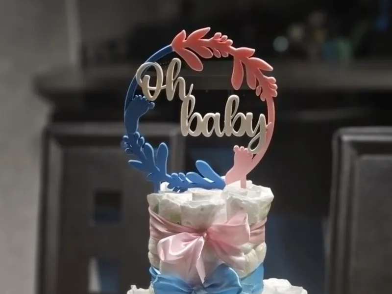 Cake topper oh baby