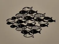 Décoration murale banc de poissons — photo 1