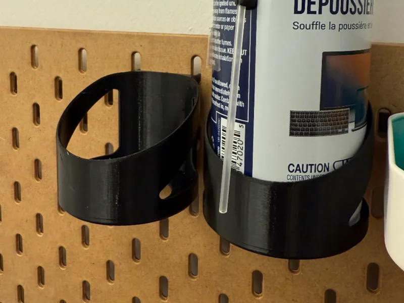Skadis pegboard can holder