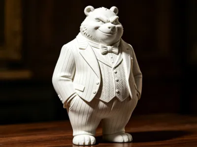 Sir Boss: Easy-Support Elegant Matte Desk Toy Art