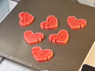 Articulated Heart keychain