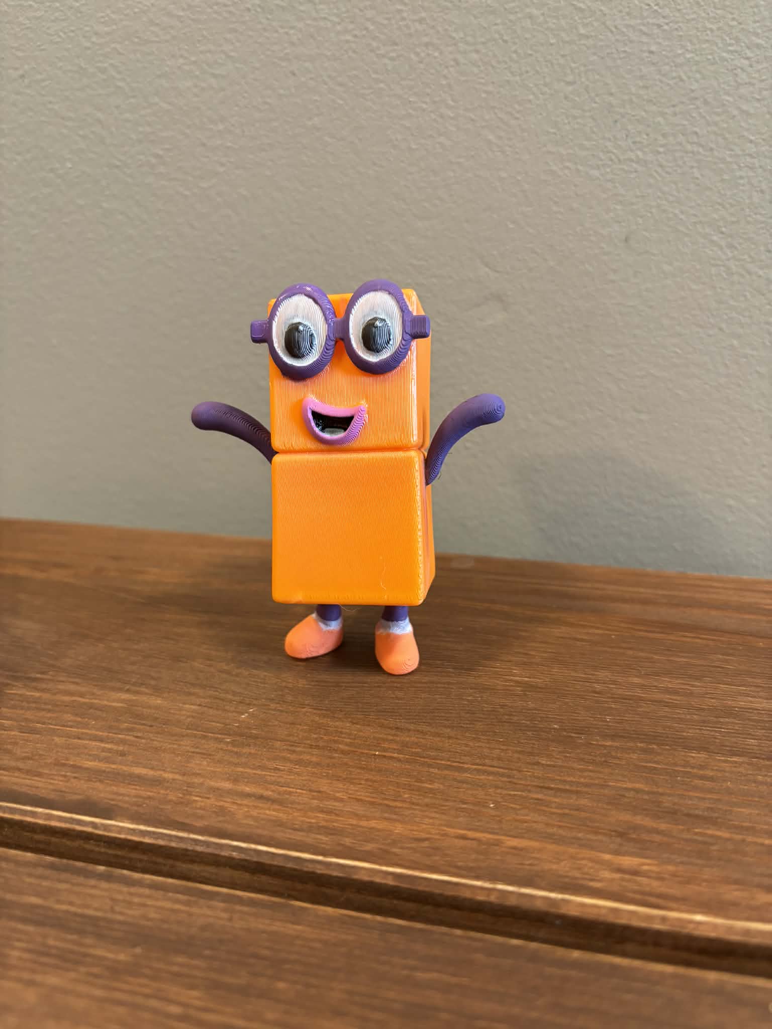 Miniatura 2 do modelo 3D Numberblock Two from Numberblocks