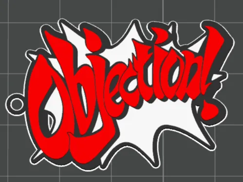 Ace Attorney - Objection Keychain