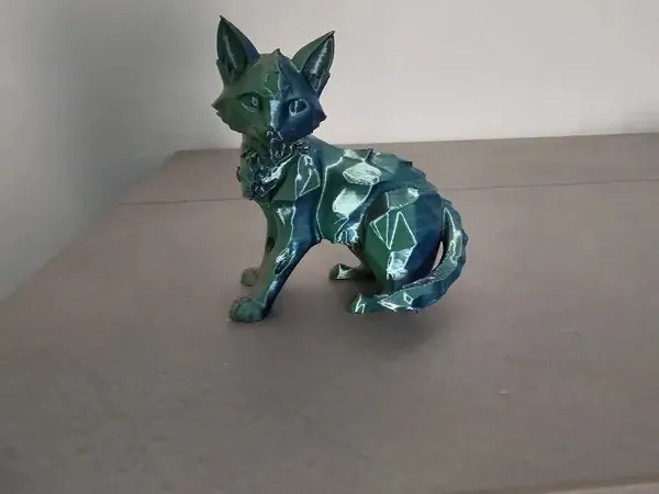 Chat en cristal diamant