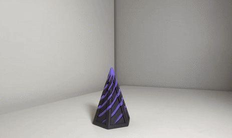 Fidget 4D Pyramid - Impossible Passthrough