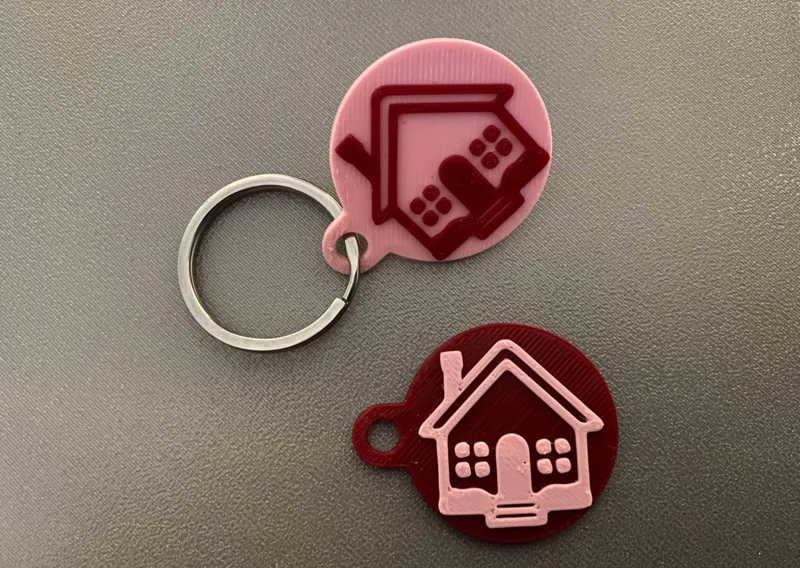 House tag for key ring