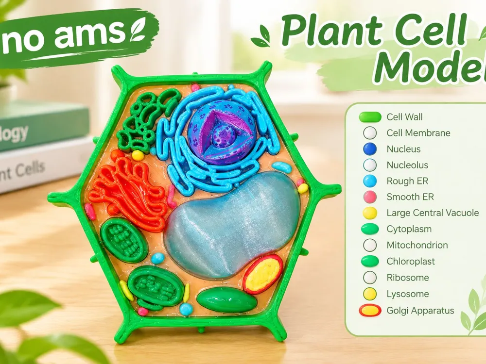 Plant cell model biology assignment - Free 3D Print Model - MakerWorld