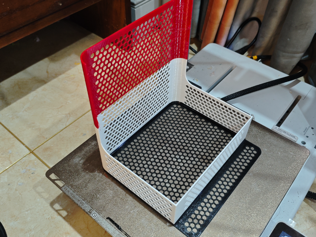 A1mini 大容量 竹屎桶 便便桶 废料 垃圾桶 收集盒  省料 镂空 蜂窝 